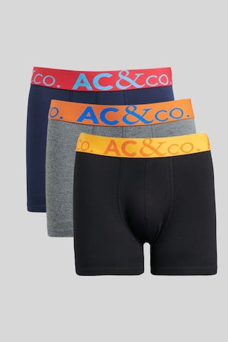 Ac&Co / Altınyıldız Classics Erkek Sıyah-Lacı-Antrasıt 3'Lü Boxer Paketi Antrasit