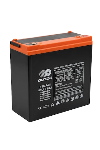 Outdo 6-dzf-24 12v 24 Ah Jel Elektrikli Bisiklet Aküsü 7 Kg 2026- Huawei Üretimi