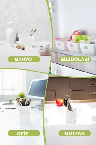 Mithra Life 6 Adet Buzdolabı Kapak İçi Düzenleyici Ve Banyo Organizer Mıt1103 Şeffaf