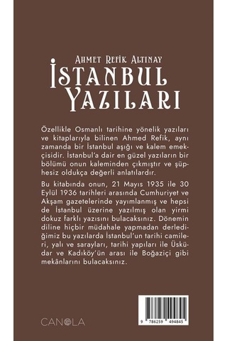 İstanbul Yazıları / Ahmet Refik Altınay