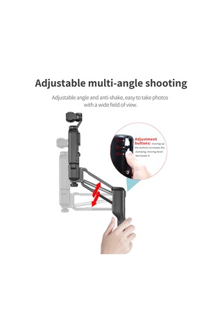 Gajeena Startrc Osmo Pocket 3 İçin Eldeki Titremeyi Azaltıcı, Çok Senaryo Uygulanabilir, Kendini Saklayan Tutamaklı Stablizör Abs+pc, 102g