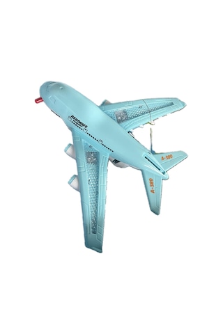 Işıklı, Uzaktan Kumandalı 6 Yöne Hareket Edebilen Eğlenceli Airbas Yolcu Uçağı - Kumandalı Uçak 001