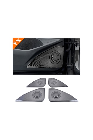 Volkswagen Golf 8 Kapı Hoparlör Kaplama - Black 6 Parça Kapı Takımı
