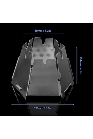 Ximistore9 Çelik Fırın: Çadır, Yürüyüş İçin Katlanabilir, Isı Odaklı Dış Mekan Mangal Ve Pişirme Aleti Çok Renkli