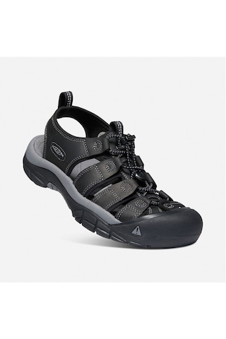 Keen Newport Erkek Sandalet Black/Steel Grey Çok Renkli