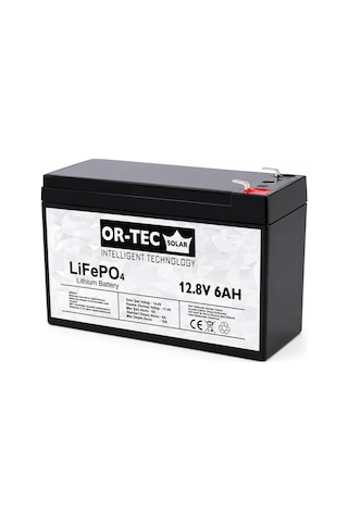 Or-tec 12.8v 6ah Lifepo4 Akülü Araba - Ups Aküsü