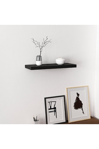 Minarmobilya Minar Gizli Tutuculu Duvar Rafı 60 Cm - M.Siyah