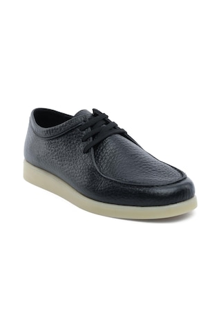 Greyder 18461 Siyah Hakiki Deri Erkek Oxford Ayakkabı-971 Siyah