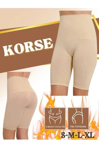 Bonbonetti Chocolate Baby & Kids Kalça Kaldırıcı Popo Destekli Yüksek Bel Dikişsiz Seamless Ten Korse Tayt Ten