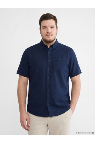 Lcwaıkıkı Classic Lacivert Regular Fit Poplin Erkek Gömlek