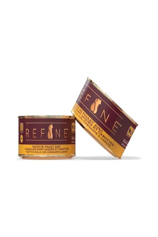 Refine Kısırlaştırılmış Kedi Konservesi Deniz Taraklı Havuç Ve Tavuk 85 Gr