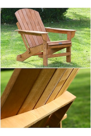 Mandu Adirondack Ahşap Bahçe Sandalyesi Fındık (551457247) Ahşap