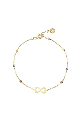 14 Ayar Altın Dorika Sonsuzluk Bileklik - 17 Cm / Sonsuzluk - Sarı Sarı Altın