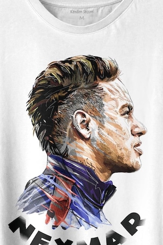 Neymar Jr 10 Psg Baskılı Tişört Unisex T-shirt 001