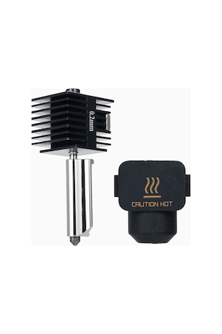 Jeemson Bambu Lab A1/a1mini Uyumlu 0.2mm Sert Çelik Nozzle, Isıl Uç Seti, 3d Yazıcı Ekipmanı, Ekstruder Değiştirme Parçası, Silikon Kılıf Diğer