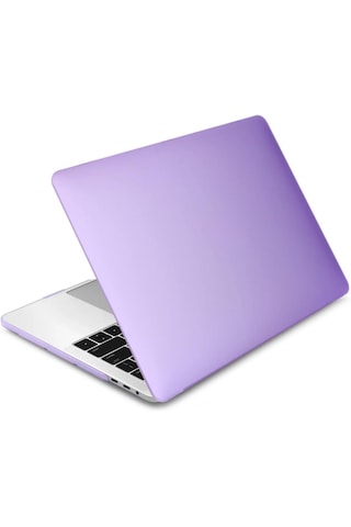 Arabulalaca Macbook Uyumlu Neo 13 Inç A3404 Model Mat Doku Koruma Kılıfı Alt Ve Üst Koruyucu Renk Mor