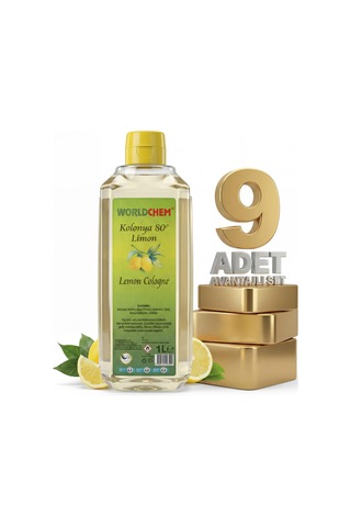 Worldchem Limon Kolonyası 9x1 Lt