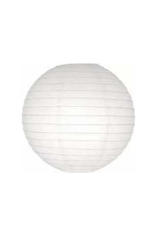 Dekoratif Çin Feneri Kağıt Lamba - Beyaz Renkli