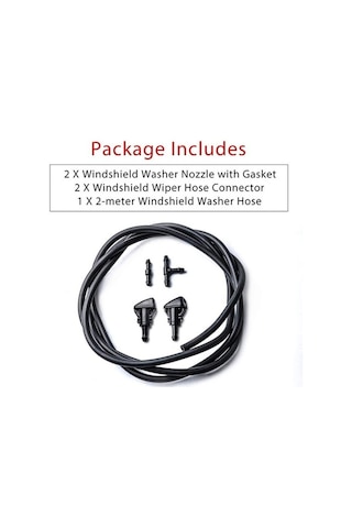 Pazly Chrysler Dodge Jeep Ram Cam Suyu Fıskiyesi Kiti 2m Sıvı Hortum 2 Bağlantı Elemanı 5303833aa