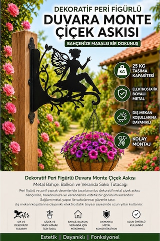Peri Figürlü Metal Duvar Saksı Askılığı Dekoratif Bahçe Askısı Lazer Kesim Çelik Saksılık Balkon Ve Teras Duvar Dekoru Siyah Metal Askı Siyah Perili Peri Figürlü Metal Duvar Saksı Askılığı Dekoratif Bahçe Askısı Lazer Kesim Çelik Saksılık Balkon Ve Teras Duvar Dekoru Siyah Metal Askı Siyah Perili