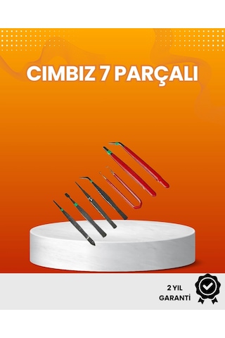 7 Li Hassas Uçlu Cımbız Seti Antistatik Esd Kaplamalı Profesyonel