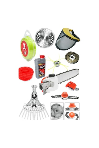 Swazer S10 Süper Set Yan Tipi Tırpan + 2T Yağ + Canavar Başlık +