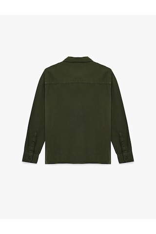 Koton Regular Fit Pamuklu Klasik Yaka Uzun Kollu Gömlek Haki 6sam60053nw Haki