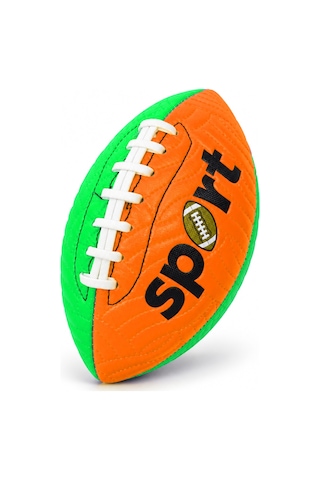 Amerikan Futbol Topu Dikişli Pu Suni Deri American Football Topu At Yakala Bahçe Topu 22 Cm Çok Renkli