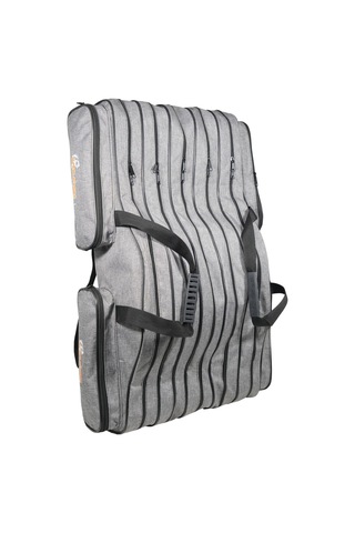 Wolfish 5 Gözlü 150 Cm Olta Çantası Gri 4 Cepli