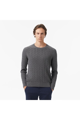 Nautica Erkek Gri Classic Fit Kazak Desenli S57226t Gri