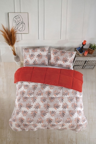 Formeya Turuncu Tek Kişilik Wellsoft Yorgan Yastık Kılıflı