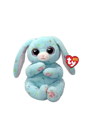 Plus 15cm Beanie Bellies Skippy The Blue Bunny Mavi