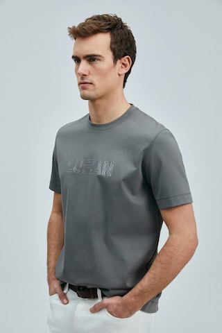 Lufian Thınk Modern Grafik T- Shirt Koyu Yeşil Koyu Yeşil 111020240100610 Koyu Yeşil