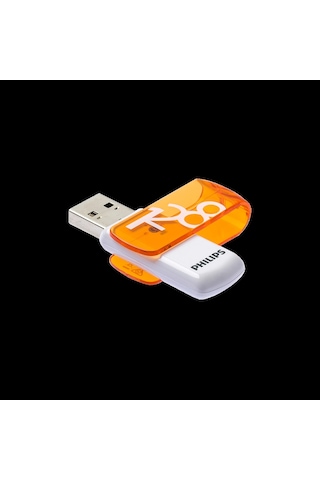Phılıps Fm12fd05b, 128gb, Usb 2.0, Vivid, Turuncu, Flash Disk