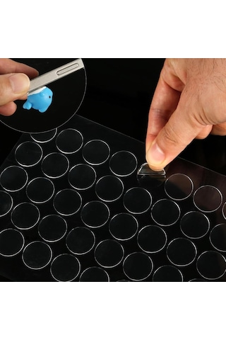 Çift Taraflı Yuvarlak Montaj Macunu 420 Adet Tdrtr