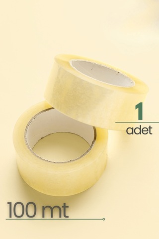 Güçlü Yapışkan Şeffaf Koli Bandı 45 Mm X 100 Mt Mıt1281 1 Adet