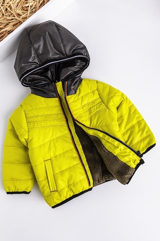 Baby&Kids Kapüşonlu İçi Peluş Astarlı Erkek Çocuk Mont 001