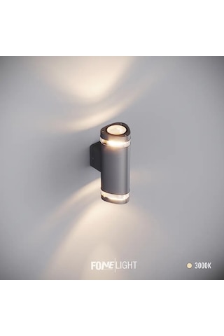 Fonelight Gala Duo Modern Cam Detaylı Çift Yönlü Alüminyum Aplik
