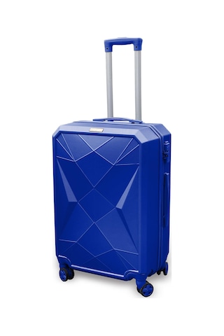 Coral High Diamond ABS Lacivert Orta Boy Valiz 16607 Lacivert