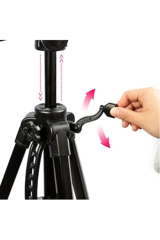 Tripod 175cm 3 Ayak Video Çekim Tripod Uzun Boy Sabitleyici