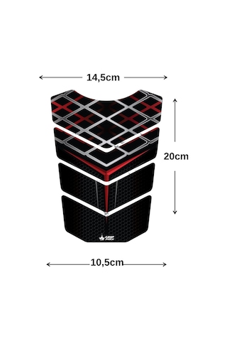 Grippatch Universal Renkli Tank Pad Gc-02-1 Çok Renkli
