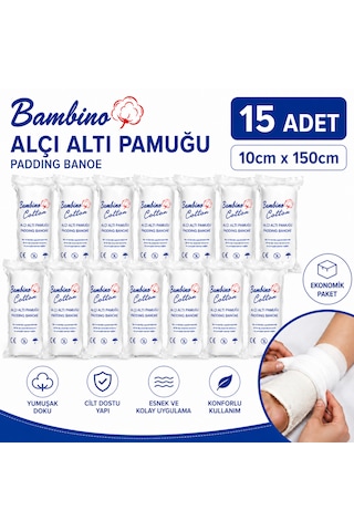 Bambino Alçı Altı Pamuğu 10cm 150cm 15 Adet