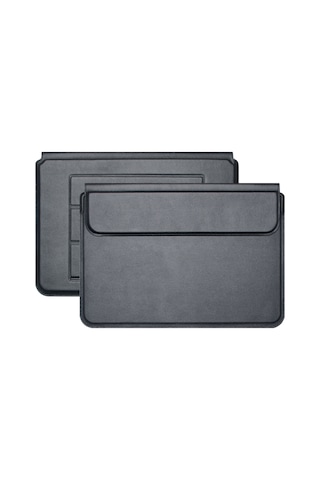 Cbtx Deri Su Geçirmez 13.3" MacBook Air Laptop Çantası Taşıma Kılıfı Siyah