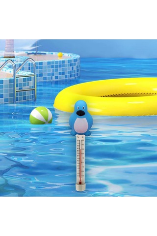 Homyl Banyo Gölet Için Havuzlar Yüzer Su Termometre Penguen