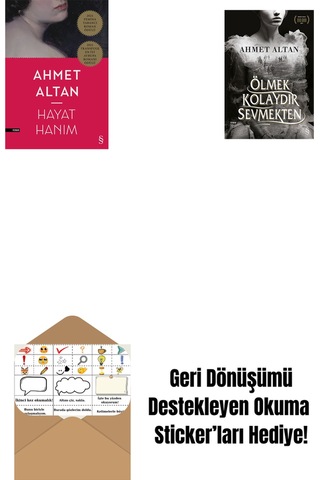 Hayat Hanım + Ölmek Kolaydır Sevmekten + Okuma Sticker'ları
