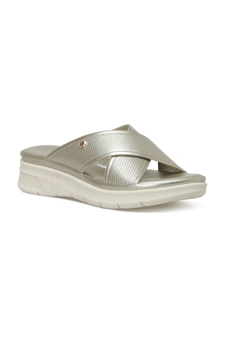 Nine West Neymas 3fx Altın Kadın Dolgu Topuk Terlik 000000000101356263 Altın