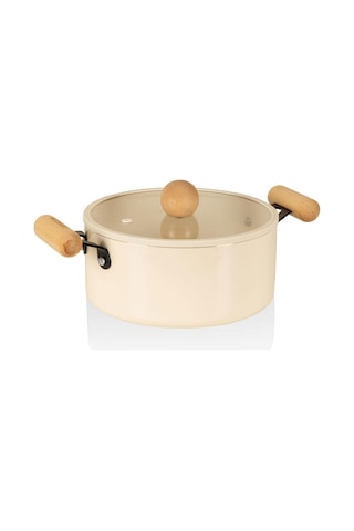 The Mia Cucina Di Mia Derin Tencere 22 Cm Cdm0004 Beyaz