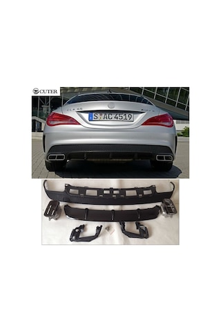 Autogp Mercedes Cla Amg Difüzör Ve Egzoz Uçları W117 2016+ Dıf-c63-mb-w117cla