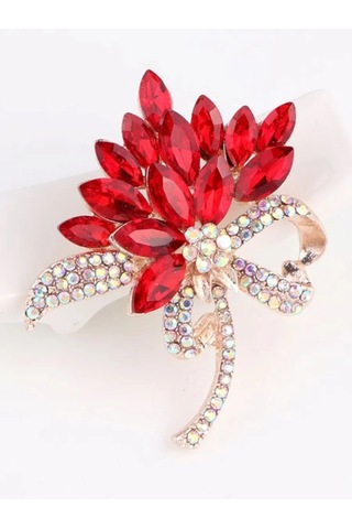 Fashion Jewelry Çiçek Broş Takı 170099283 Kırmızı