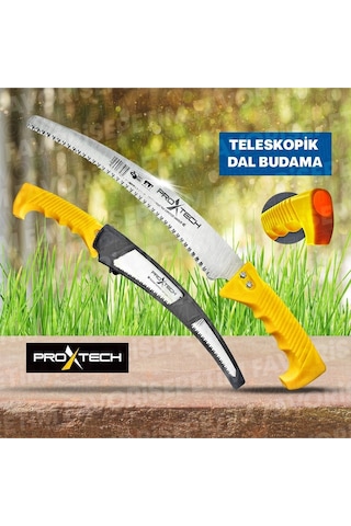 Proxtech Teleskopik Saptakmalı 330mmtestere,180mm Katlanır Budama Testeresi Dal Budama Makası 3lü